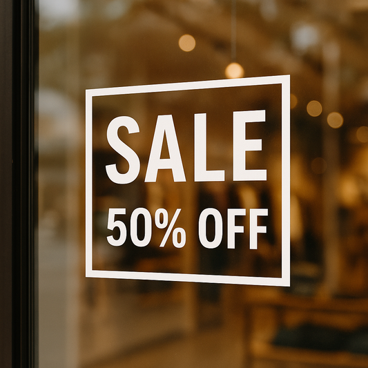 Shop Window Decals – Custom Designs for Promotions & Sales